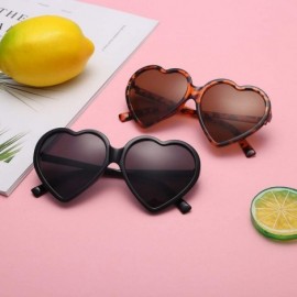 Oversized Women Fashion Oversized Heart Shaped Retro Sunglasses Cute Eyewear Uv Protection Eyeglasses Eyewear For Outdoor - C...