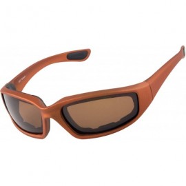 Sport Polarized Motorcycle & Fishing Floating Sports Wrap Sunglasses - Orange - CT12IS19AFT $18.99