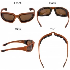 Sport Polarized Motorcycle & Fishing Floating Sports Wrap Sunglasses - Orange - CT12IS19AFT $18.99
