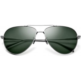 Aviator Pure Titanium Polarized Sunglasses Men 8507 8506 - CK1952IYA9Q $40.72