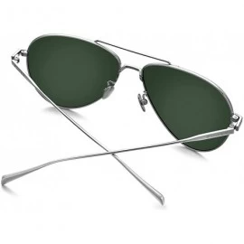 Aviator Pure Titanium Polarized Sunglasses Men 8507 8506 - CK1952IYA9Q $40.72