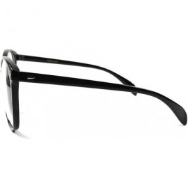 Oversized Classic Vintage Large Oversized Nerd Geeky Sexy Clear Lens Eye Glasses - Black - CB18XM922NY $8.08