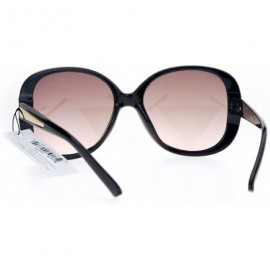 Butterfly Womens Rhinestone Studded Oversize Fashion Plastic Butterfly Sunglasses - Beige Smoke - CZ12O8LORA9 $13.14