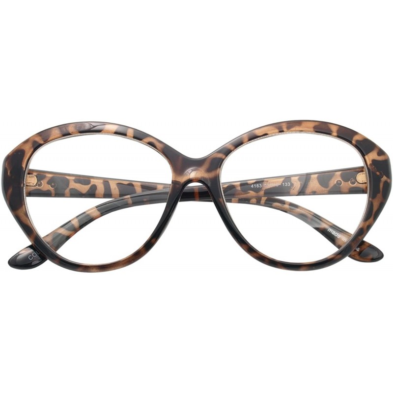 Cat Eye Cat Eye Sunglasses Diva Designer Womens Fashion Eyewear Eye Glasses - Leopard 1 41637 - CB18DO6OGAA $11.76