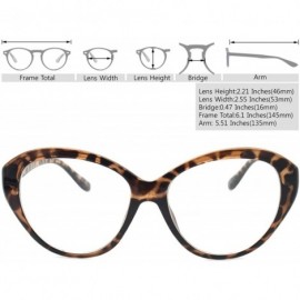 Cat Eye Cat Eye Sunglasses Diva Designer Womens Fashion Eyewear Eye Glasses - Leopard 1 41637 - CB18DO6OGAA $11.76