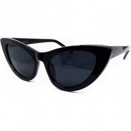 Oversized 8250 Clout Goggles Cat Eye Vintage Mod Style Retro Kurt Cobain Sunglasses - Black - CP18IZ8QLW4 $14.65