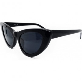 Oversized 8250 Clout Goggles Cat Eye Vintage Mod Style Retro Kurt Cobain Sunglasses - Black - CP18IZ8QLW4 $14.65