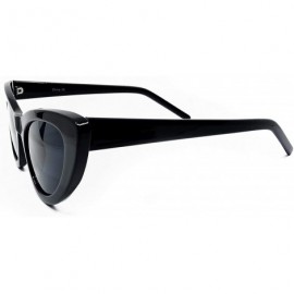 Oversized 8250 Clout Goggles Cat Eye Vintage Mod Style Retro Kurt Cobain Sunglasses - Black - CP18IZ8QLW4 $14.65