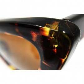 Oversized 8250 Clout Goggles Cat Eye Vintage Mod Style Retro Kurt Cobain Sunglasses - Black - CP18IZ8QLW4 $14.65