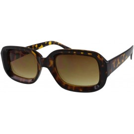 Square Wiz - Concave Unisex Sunglasses with Microfiber Pouch - Tortoise / Smoke - CH18IILK3AZ $11.87