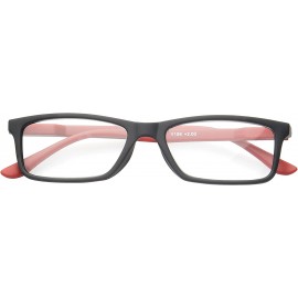 Square Avon' Rectangle Reading Glasses - Blackred-1.00 - CI11P2VQ945 $21.44