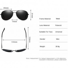 Rimless Polarized Sunglasses for Men Stainless Steel Frame UV400 Lenses Driving Outdoor Eyewear - E - CT198OE853O $15.97