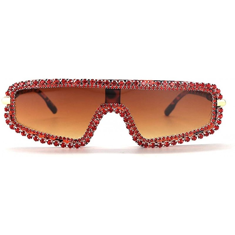 Oversized Oversize Shield Visor Sunglasses Flat Top Mirrored Mono Lens - Leopard - CG18RW90D6K $19.51