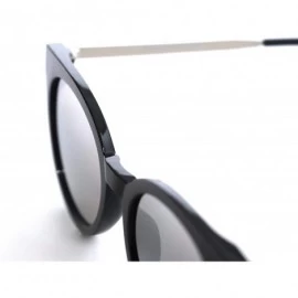 Cat Eye Cat Eye Women Sunglasses plus Luxury Case and Cleaning Cloth - Silver - Black - Golden - CQ18D9AYSQ9 $20.90