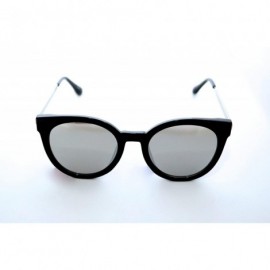 Cat Eye Cat Eye Women Sunglasses plus Luxury Case and Cleaning Cloth - Silver - Black - Golden - CQ18D9AYSQ9 $20.90