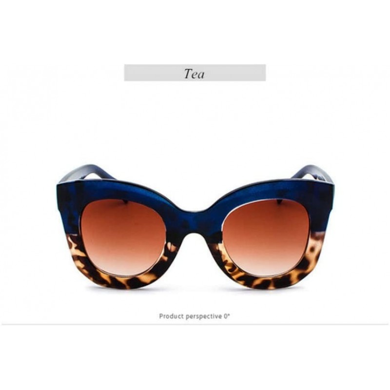 Oversized Fashion Sunglasses Gradient Oversized Outdoor - Tea - CK197HN7WZX $23.84