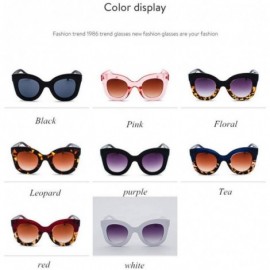 Oversized Fashion Sunglasses Gradient Oversized Outdoor - Tea - CK197HN7WZX $23.84