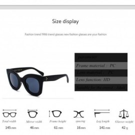 Oversized Fashion Sunglasses Gradient Oversized Outdoor - Tea - CK197HN7WZX $23.84