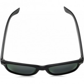 Oversized Matte Black Horn Rimmed Sunglasses - Classic - Black / Purple - C712ECUDWVT $8.60