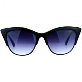 Cat Eye Womens Gothic Point Tip Cat Eye Sunglasses - Black Blue - C612I79P6W9 $15.50