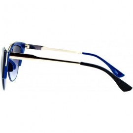 Cat Eye Womens Gothic Point Tip Cat Eye Sunglasses - Black Blue - C612I79P6W9 $15.50