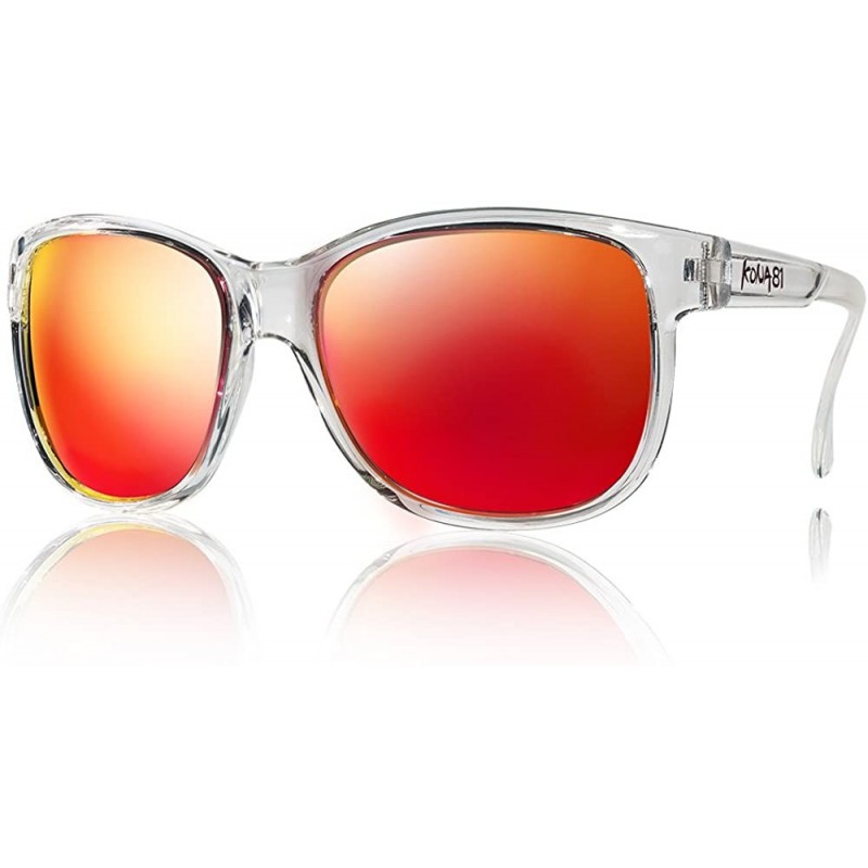 Sport Barracuda Sport Sunglasses G3218 - Red/Clear - C118C3T66M9 $27.09