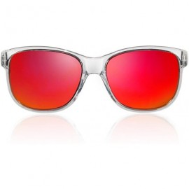 Sport Barracuda Sport Sunglasses G3218 - Red/Clear - C118C3T66M9 $27.09