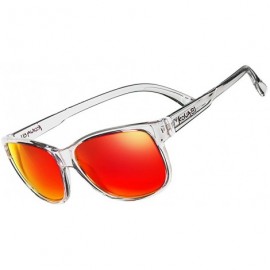 Sport Barracuda Sport Sunglasses G3218 - Red/Clear - C118C3T66M9 $27.09