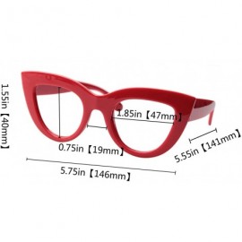 Cat Eye Womens 4 Pairs Value Pack Mixed Colors Cat Eye Reading Glasses - 4 Pairs Mixed Colors - CI192270OCA $13.97