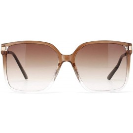 Square Sunglasses Designer Oversized Glasses Gradient - CT196US2SRQ $22.77