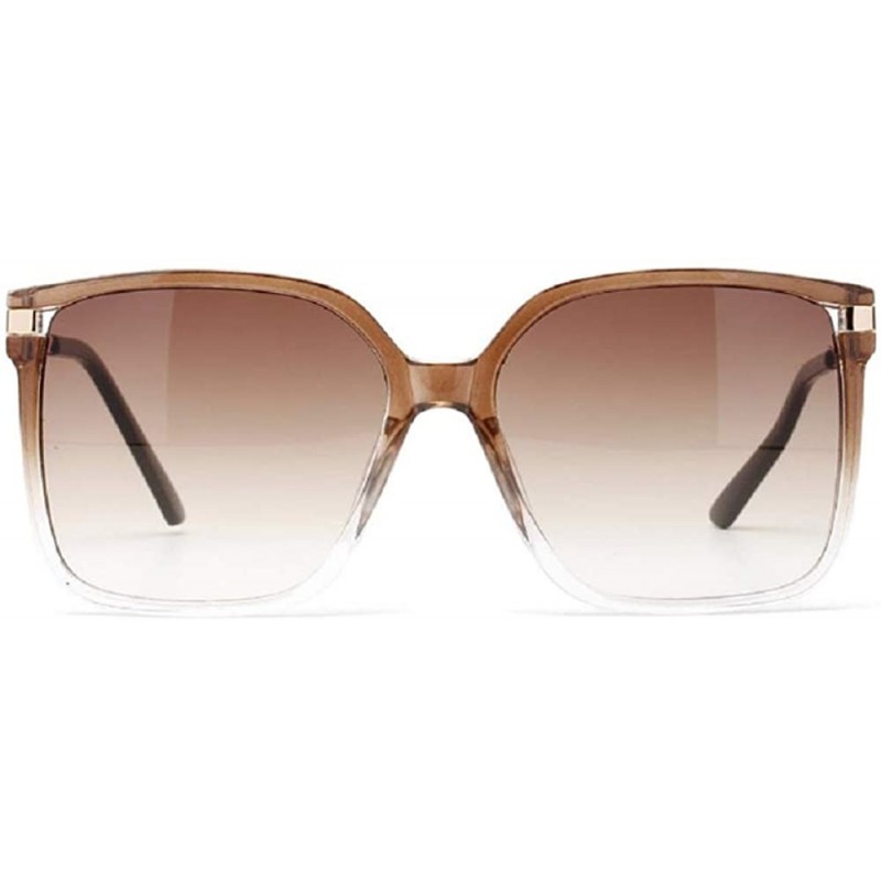 Square Sunglasses Designer Oversized Glasses Gradient - CT196US2SRQ $22.77