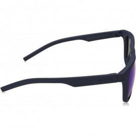 Rectangular Pld7020/S Rectangular Sunglasses - Blue - C8185AUIILC $34.64