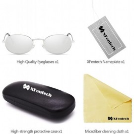 Round New Women's Eyewear Metal Frame Round Retro UV 400 Sunglasses - Silver Frame White Mercury Lens - CN18DOU0ISM $10.42