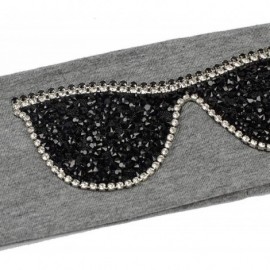 Wrap Plain Stretch Headb s Sunglasses Elastic Headb Rhinestones Hair B - Silver Light Grey - CX18T944D08 $42.25