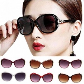 Round Men Women Fashion Sunglasses Vintage Retro Round Eyewear Outdoor Travel Beach UV 400 Sunglasses - Wine - CI190HS636A $8.42