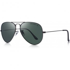 Aviator Classic Men Polarized sunglass Pilot Sunglasses for Women 58mm S8025 - Gray&g15 - C618DLS54G5 $10.21