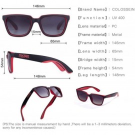 Aviator MSTAR Sunglasses Men Fashion Polarized Vintage Double Injection Sun Glasses Red - Brown - CY18YLYDCKM $29.12