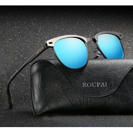 Oval Metal polarized sunglasses - C518D79RXKT $38.90