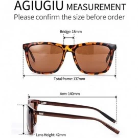 Round Oversized Square Aviator Polarized Sunglasses Style with Big Unbreakable Frame and Anti-glare Lens G01 - CJ18UQMKQHC $2...