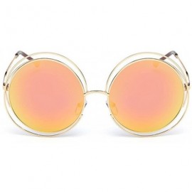 Oval Fashion Men Womens Retro Vintage Round Frame UV Glasses Sunglasses - G - C9193XHQAQQ $13.28