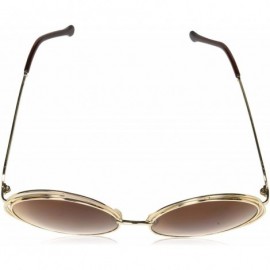 Oversized Big Round Oversized Double Wire Rim Sunglasses Metal Frame Retro XXL Shades - CE12LR4AI5P $14.89