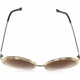 Oversized Big Round Oversized Double Wire Rim Sunglasses Metal Frame Retro XXL Shades - CE12LR4AI5P $14.89