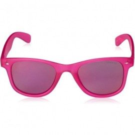 Wayfarer Women's Pld6009/N/M Rectangular Sunglasses - Bright Pink - CR11YXEF04R $33.73