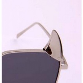 Aviator Unisex sunglasses - fashion personality sunglasses - horn fashion sunglasses - E - CA18SHH6SMW $34.81