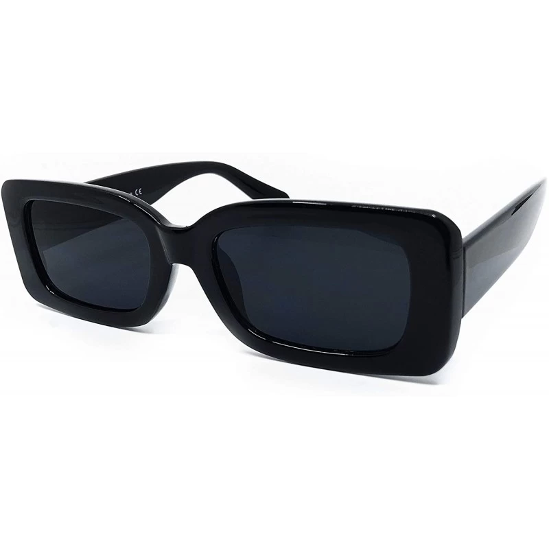 Oversized 8340 Premium Oversize XL Mod Pop Classic Candy Funky Designer Retro Vintage Women Men Fashion Sunglasses - Black - ...