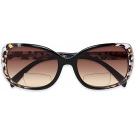 Oversized Readers.com Sun Reader The Cassia Bifocal Reading Sunglasses Plastic Square Style for Women - C81825LE44O $23.05