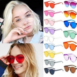 Round Unisex Fashion Candy Colors Round Outdoor Sunglasses Sunglasses - Black - CY1905TGU7G $16.82