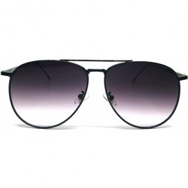 Oversized RAKOSTA 97025 Premium Oversized Flat Aviator Tint Mirrored Sunglass Womens Mens - Fade Black - CO1954LXIC4 $16.88