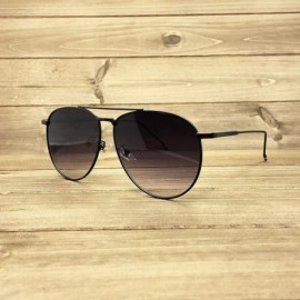 Oversized RAKOSTA 97025 Premium Oversized Flat Aviator Tint Mirrored Sunglass Womens Mens - Fade Black - CO1954LXIC4 $16.88