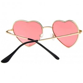 Goggle Fashion Design Love Heart Sunglasses Retro Women Sun Glasses Yellow Pink Gafas Shades Vintage Eyewear UV400 - 6 - C619...